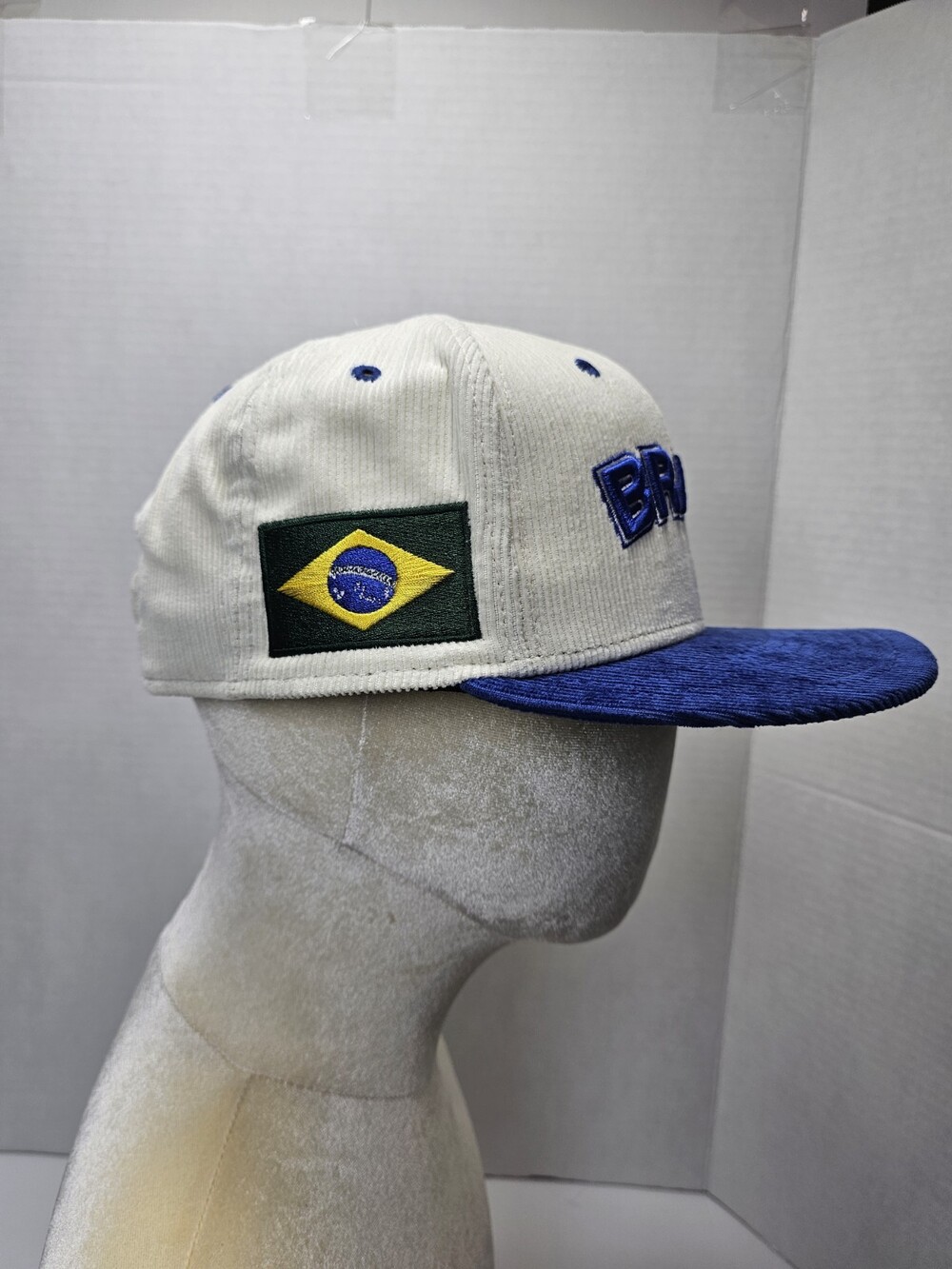 New Era Brazil WBC World Baseball Classic 9FIFTY Corduroy Snapback Hat NWT